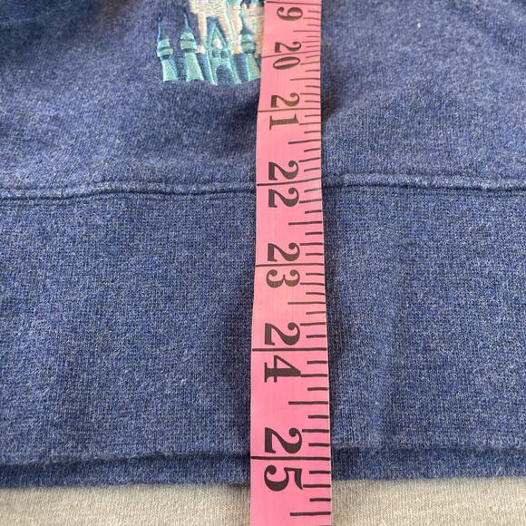 Walt Disney World Embroidered Icons Sweatshirt S Small Blue - Picture 11 of 11